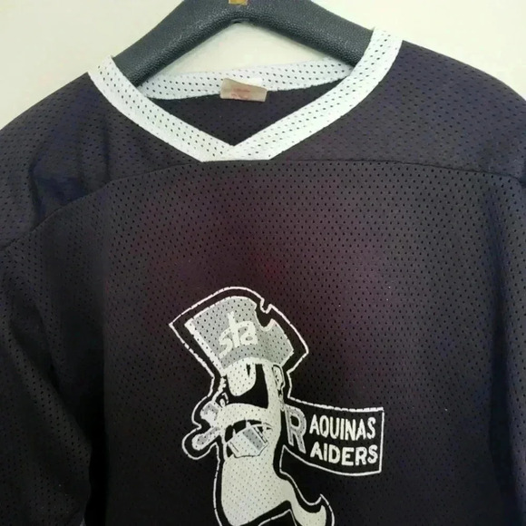 Athletes International  Raider Aquinas Shirt L Black - Picture 1 of 6